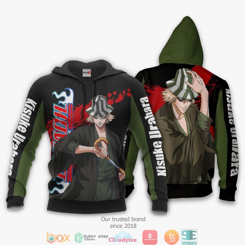 Kisuke Urahara BL Anime 3d Hoodie, Bomber jacket 3 Kisuke Urahara BL Anime 3d Hoodie Bomber jacket 1 2
