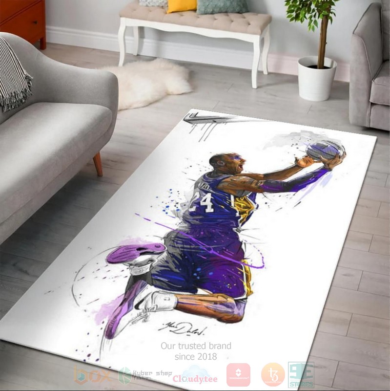 Kobe Bryant 24 Lakers Legend Area Rugs