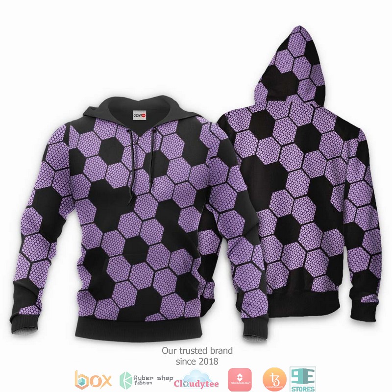 Kokushibou Kimetsu Anime 3d Hoodie, Bomber jacket 3 Kokushibou Kimetsu Anime 3d Hoodie Bomber jacket 1 2