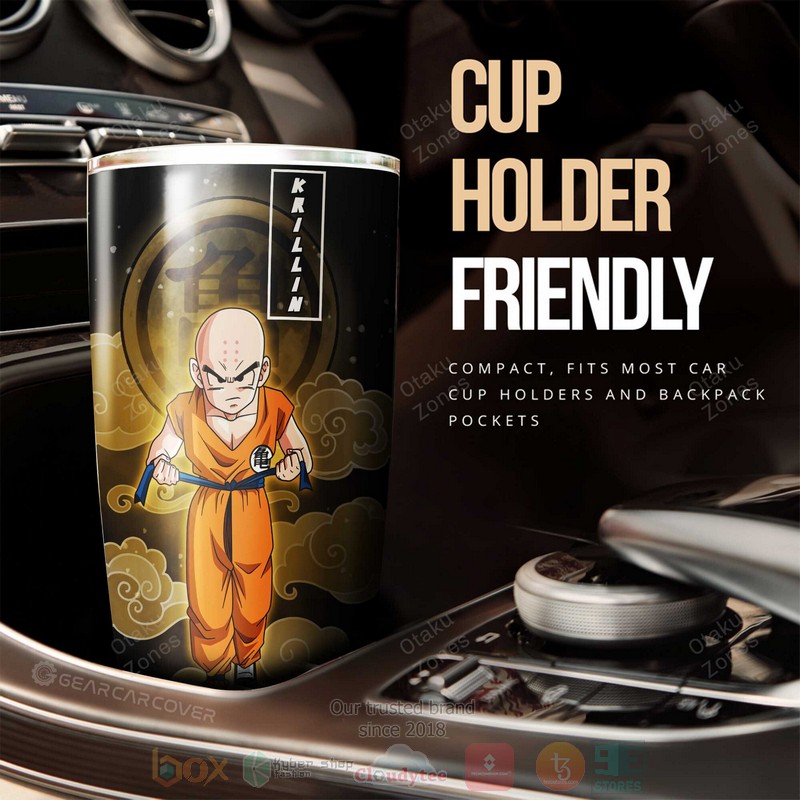 BEST Krillin And Android 18 Dragon Ball Anime 3D Steel Tumbler 3 Krillin And Android 18 Dragon Ball Anime Tumbler 1 2