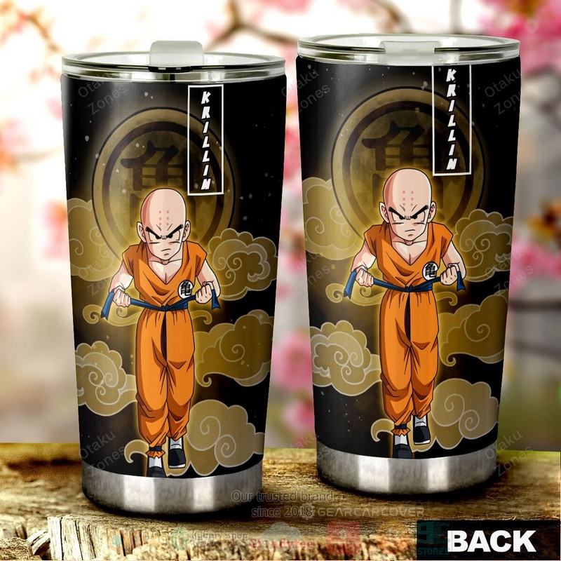 BEST Krillin Dragon Ball Anime 3D Steel Tumbler 3 Krillin Dragon Ball Anime Tumbler 1 2