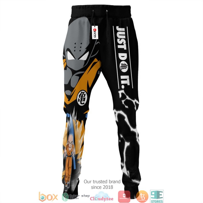 Krillin Just Do It Dragon Ball Anime Sweatpants 3 Krillin Just Do It Dragon Ball Anime Sweatpants 1 2