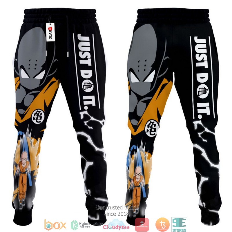 Krillin Just Do It Dragon Ball Anime Sweatpants 4 Krillin Just Do It Dragon Ball Anime Sweatpants 1 2 3