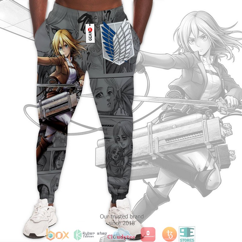 Krista Lenz Attack On Titan Anime Merch Manga Style Sweatpants