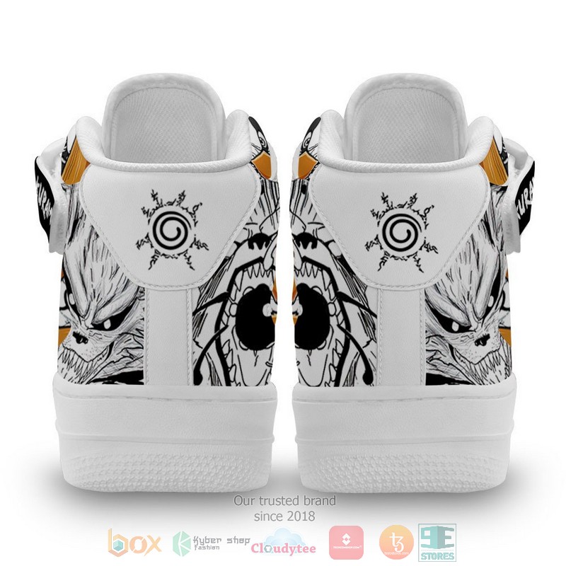 NEW Kurama Anime Mix Manga High Top Air Force Shoes 3 Kurama Anime Mix Manga High Air Force Shoes 1 2