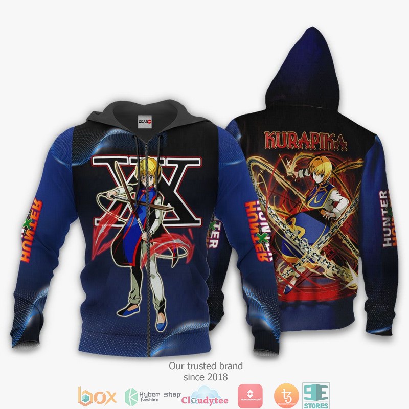 Kurapika Anime HxH Merch 3d Hoodie Bomber jacket