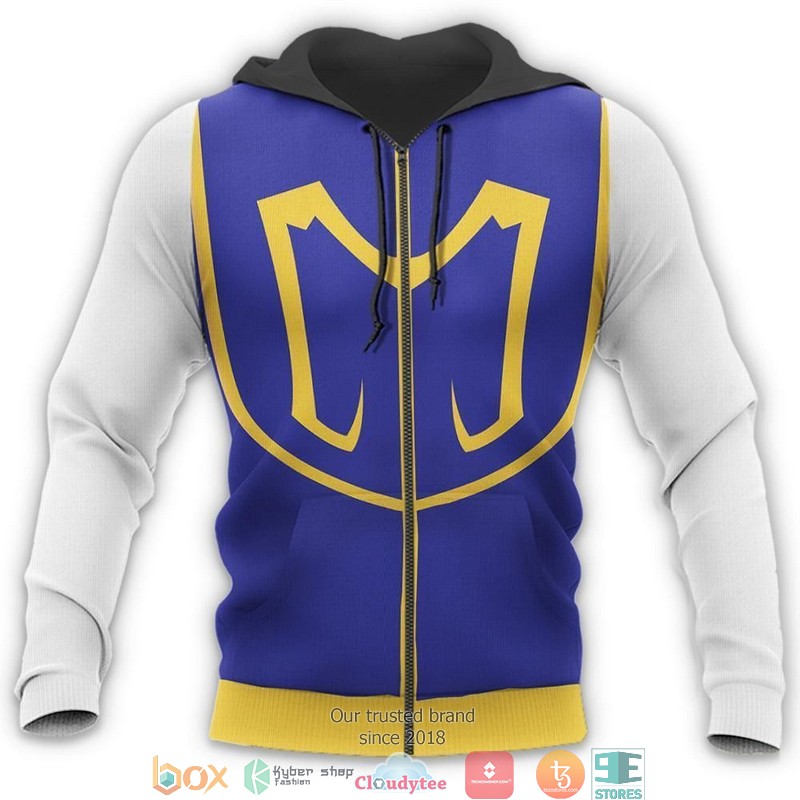 Kurapika HxH Anime Blue 3d Hoodie Bomber jacket 1 2 3 4 5 6