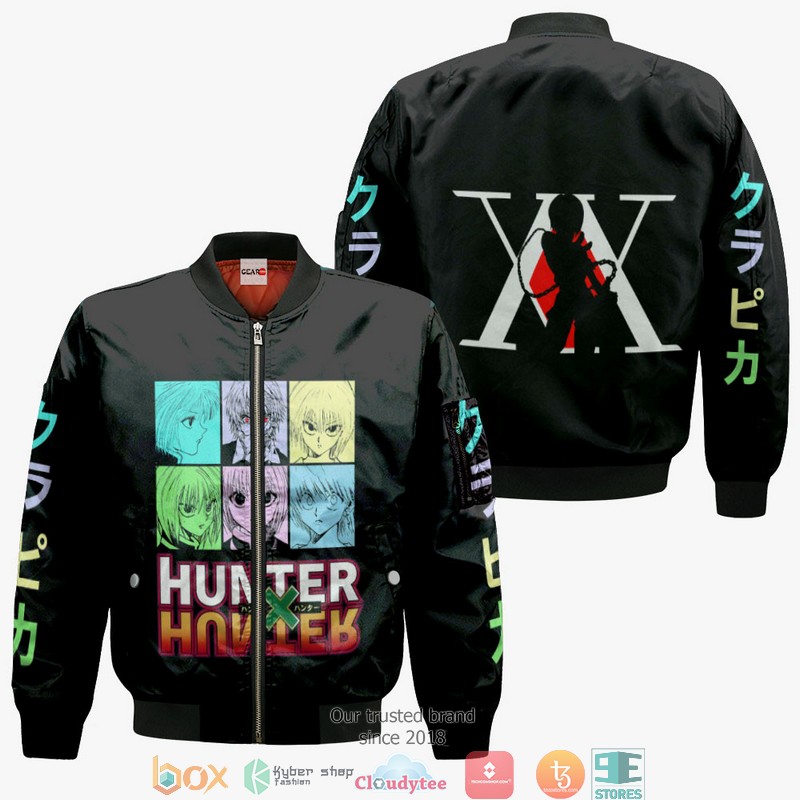 Kurapika HxH Anime Merch Modern 3d Hoodie, Bomber jacket 4 Kurapika HxH Anime Merch Modern 3d Hoodie Bomber jacket 1 2 3