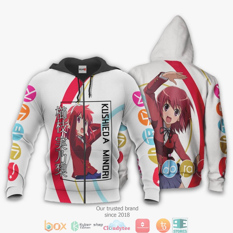 Kushieda Minori Toradora Anime Merch 3d Hoodie Bomber jacket