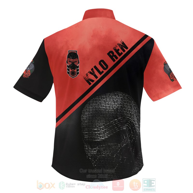BEST Kylo Ren Star War 3D Aloha Shirt 2 Kylo Ren Star War Hawaiian Shirt 1