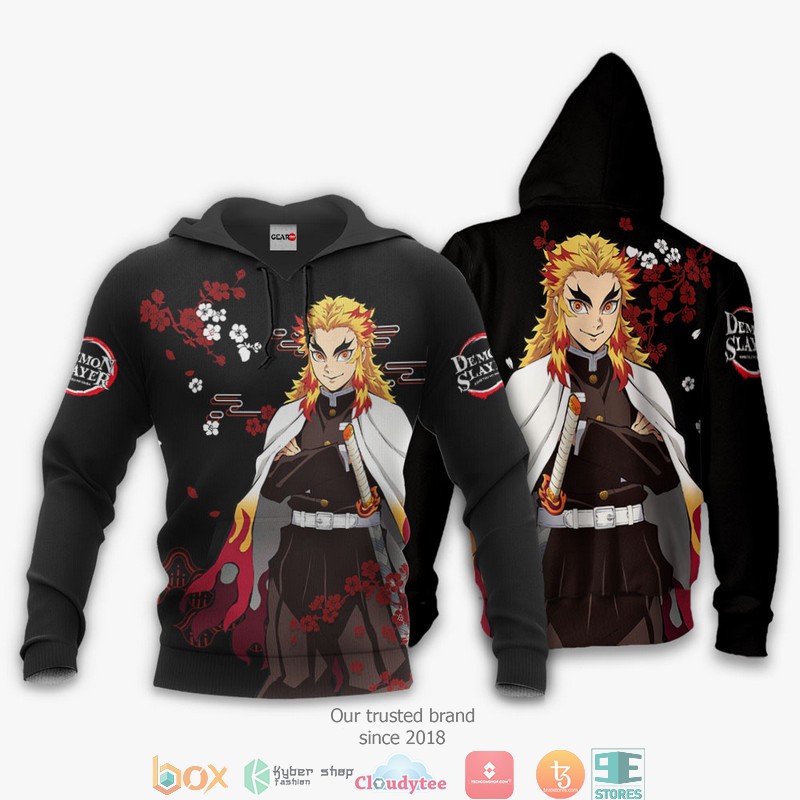 Kyojuro Rengoku Kimetsu Anime Merch Japan 3d Hoodie, Bomber jacket 3 Kyojuro Rengoku Kimetsu Anime Merch Japan 3d Hoodie Bomber jacket 1 2