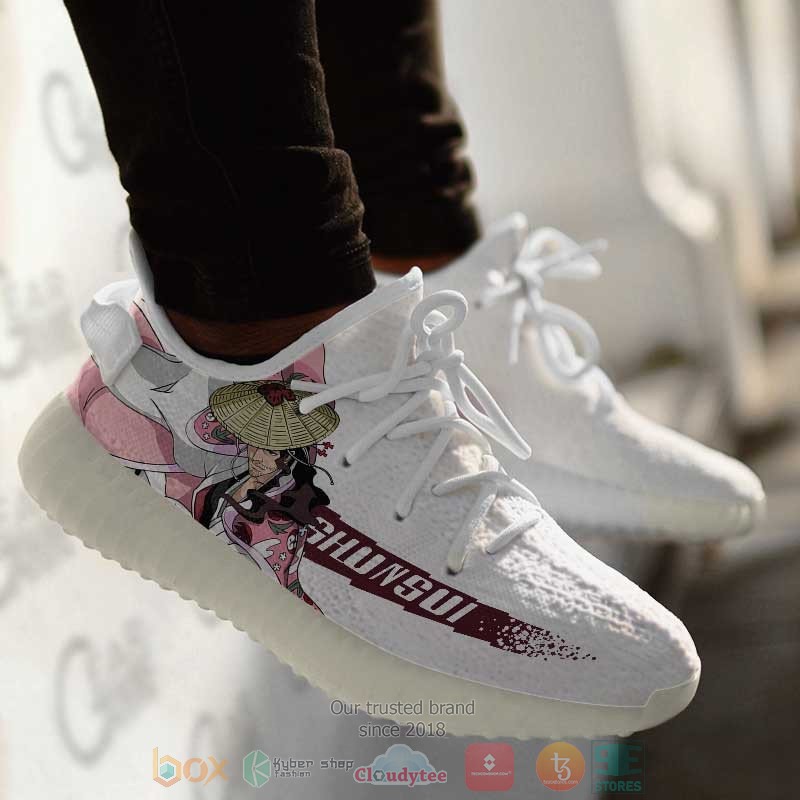 BEST Kyoraku Shunsui Bleach Yeezy Shoes Sneaker 3 Kyoraku Shunsui Bleach Anime Yeezy Shoes 1 2
