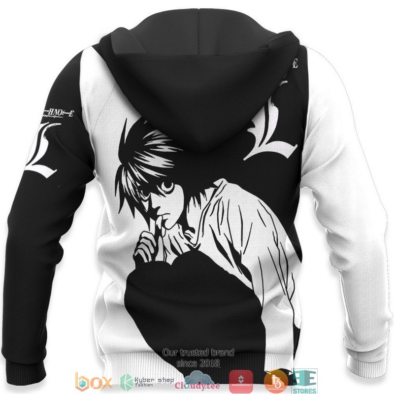 L Lawliet Anime 3d Hoodie Bomber jacket 1 2 3 4