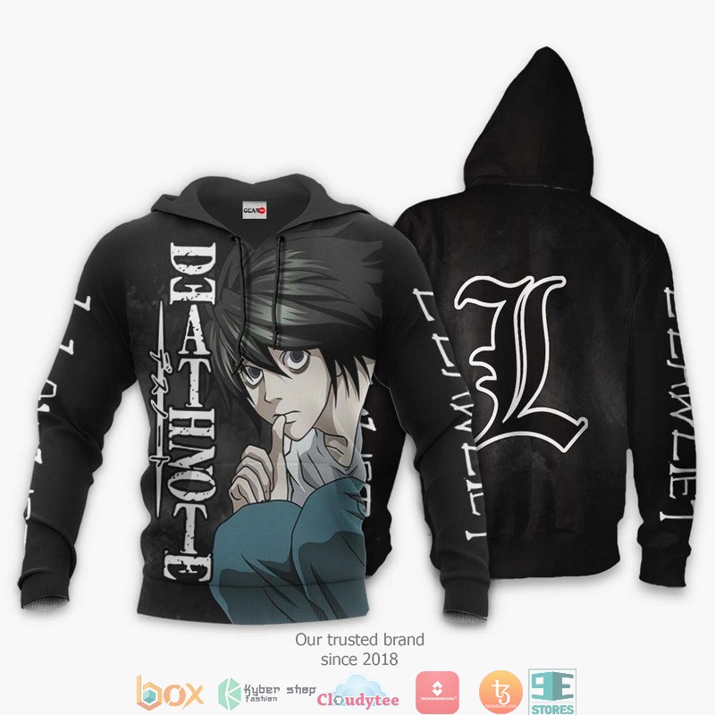 L Lawliet Anime Merch 3d Hoodie, Bomber jacket 3 L Lawliet Anime Merch 3d Hoodie Bomber jacket 1 2