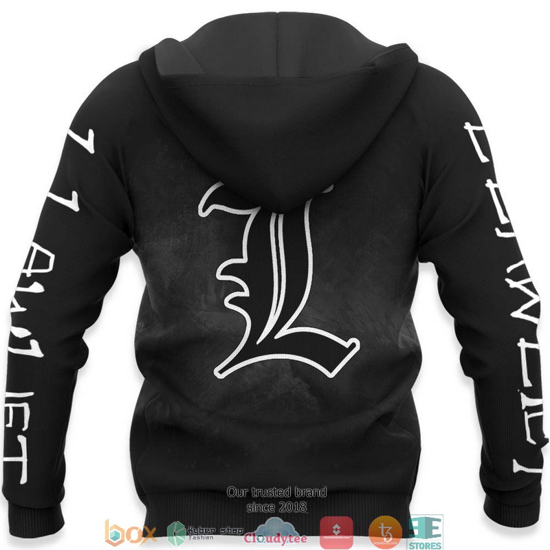 L Lawliet Anime Merch 3d Hoodie, Bomber jacket 5 L Lawliet Anime Merch 3d Hoodie Bomber jacket 1 2 3 4