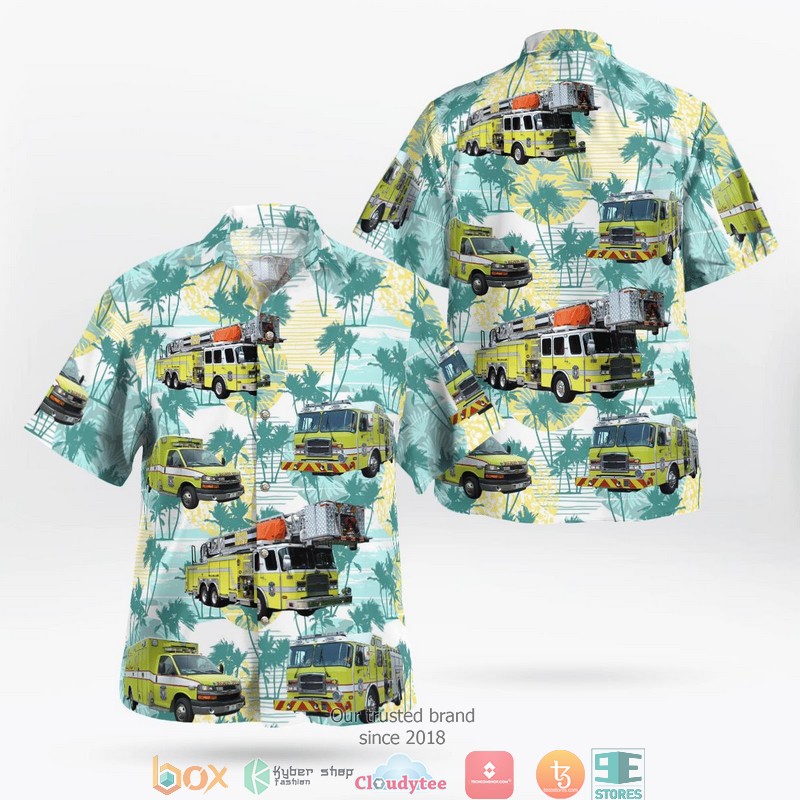 Lake Buena Vista Florida Reedy Creek Fire and Rescue Department Emergency Medical Services Hawaii 3D Shirt 2 Lake Buena Vista Florida Reedy Creek Fire and Rescue Department Emergency Medical Services Hawaii 3D Shirt