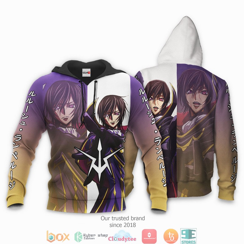 Lamperouge Lelouch Code Geass Anime Merch 3d Hoodie, Bomber jacket 3 Lamperouge Lelouch Code Geass Anime Merch 3d Hoodie Bomber jacket 1 2