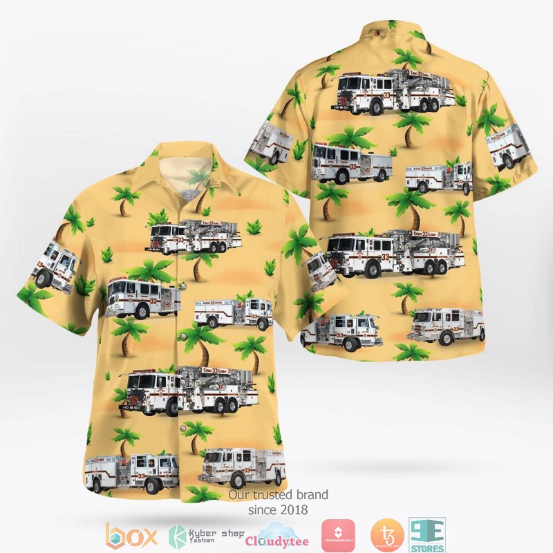 Landover Maryland Kentland Volunteer Fire Department Hawaii 3D Shirt