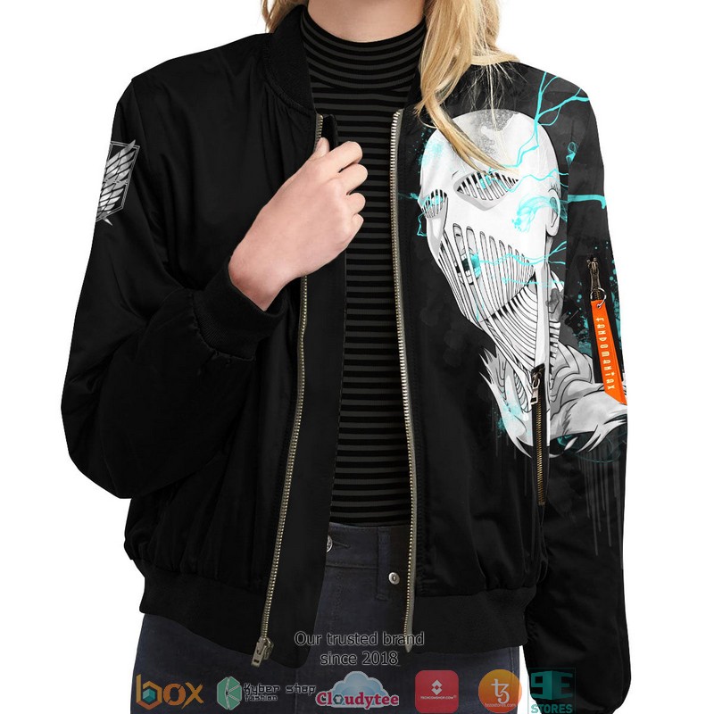 Lara Summoning Titan Bomber Jacket word3