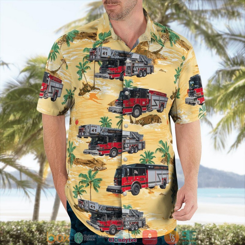 Largo Pinellas County Florida Largo Fire Department 3D Hawaii Shirt 1 2 3