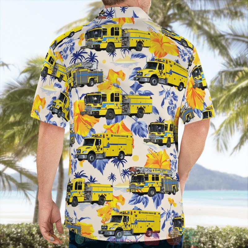 BEST Las Vegas, Clark County, Nevada, Clark County Fire Department 3D Aloha Shirt word3
