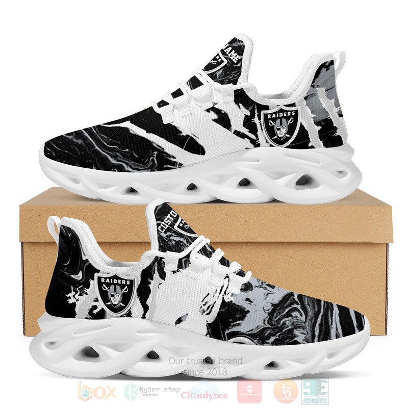 BEST Las Vegas Raiders NFL American Custom Name Clunky Max Soul Sneakers