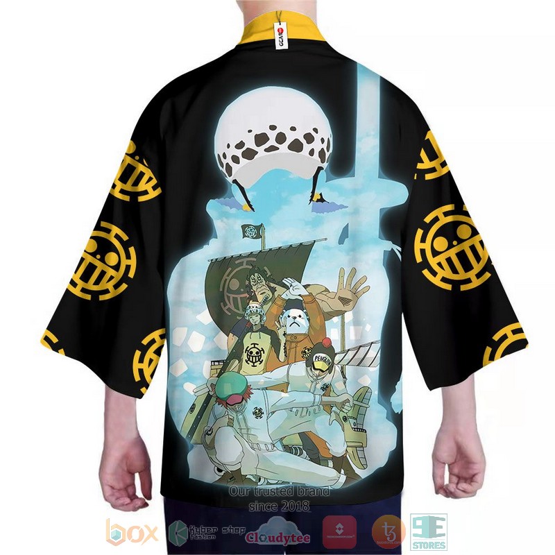 NEW Law Heart Pirates Anime One Piece 3D Full Printed Kimono 3 Law Heart Pirates Anime One Piece Kimono 1 2