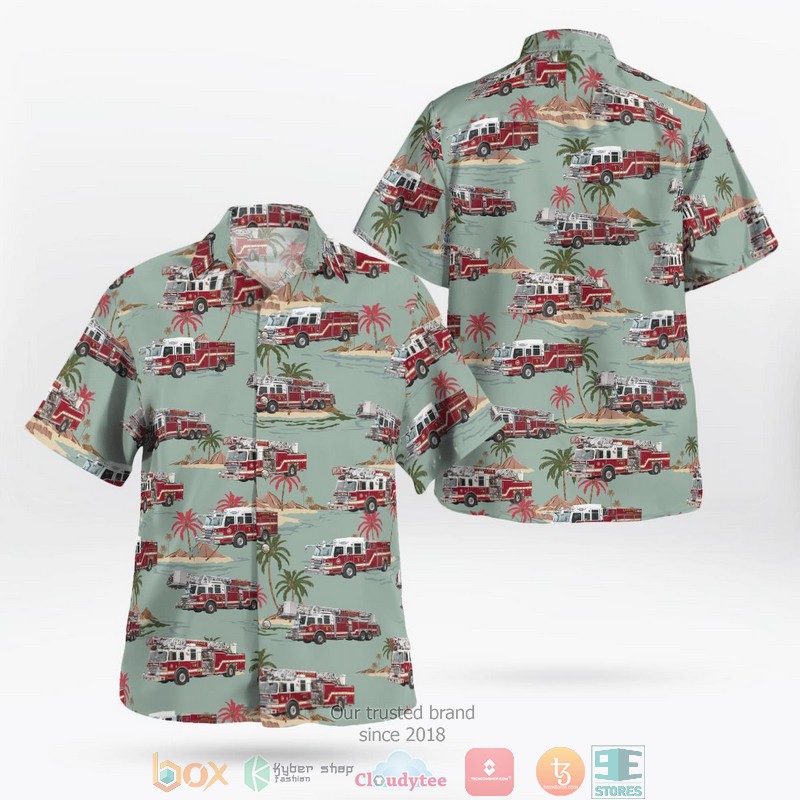Lawrence Douglas County Kansas Lawrence-Douglas County Fire Medical Hawaiian shirt word3