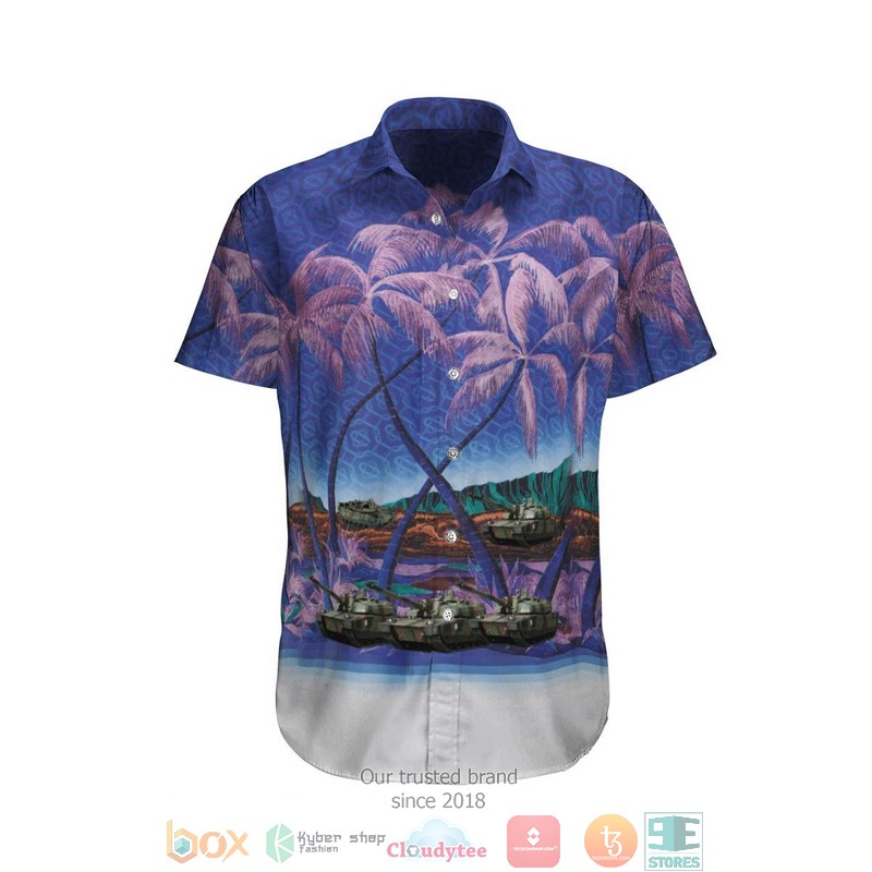 NEW Leclerc French Army Hawaii Shirt, Shorts 2 Leclerc French Army Hawaiian Shirt Shorts