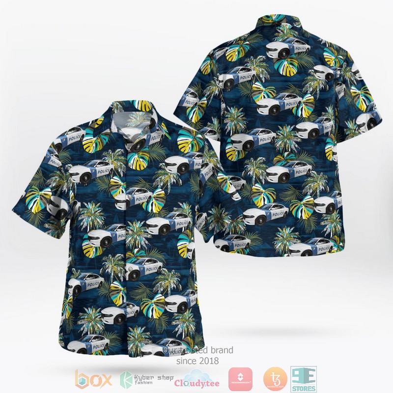 Lehi Utah Lehi City Police Department Dodge Charger LX Hawaiian shirt word3