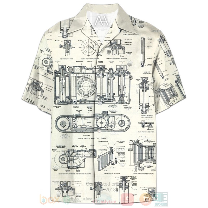 BEST Leica Camera Art 3D Aloha Shirt 6 Leica Camera Art Hawaiian Shirt