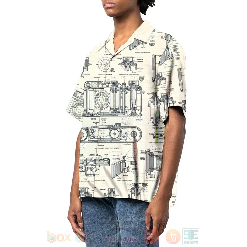BEST Leica Camera Art 3D Aloha Shirt 2 Leica Camera Art Hawaiian Shirt 1