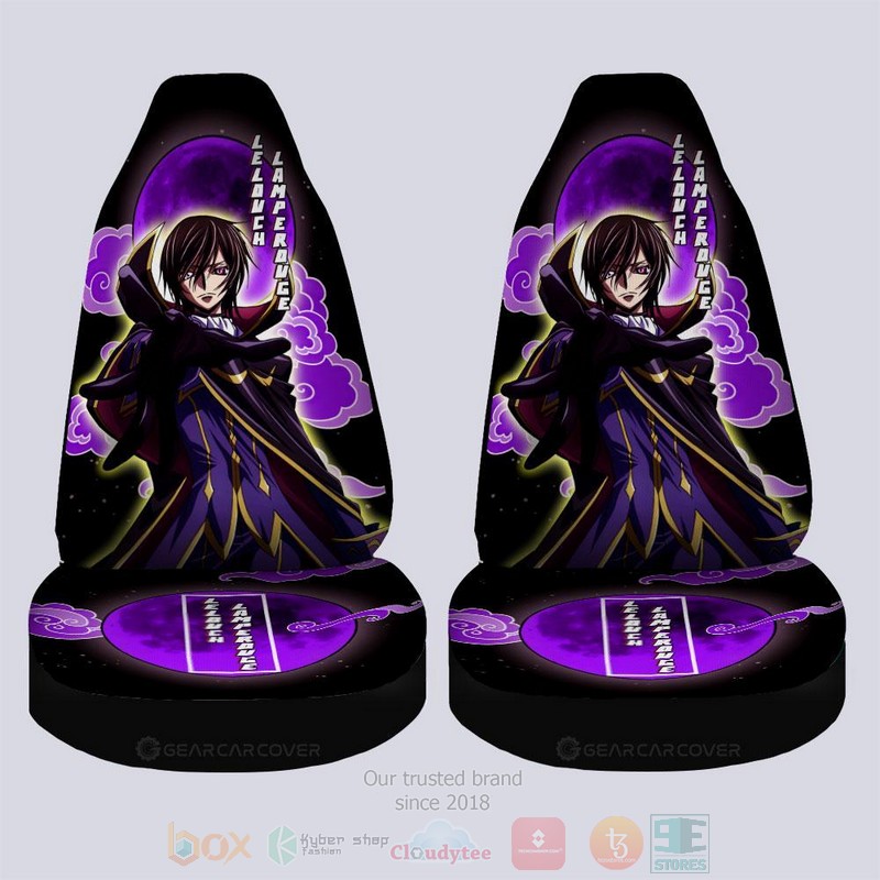 BEST-Anime Lelouch Lamperouge One Punch Man Luxury Car Seat Covers 3 Lelouch Lamperouge One Punch Man Anime Car Seat Cover 1 2
