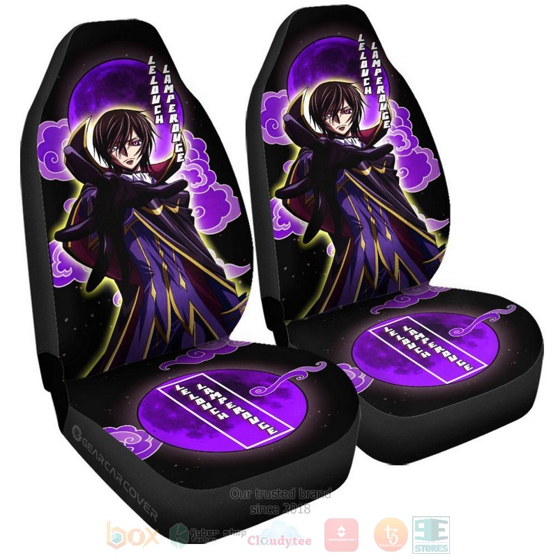 BEST-Anime Lelouch Lamperouge One Punch Man Luxury Car Seat Covers 4 Lelouch Lamperouge One Punch Man Anime Car Seat Cover 1 2 3