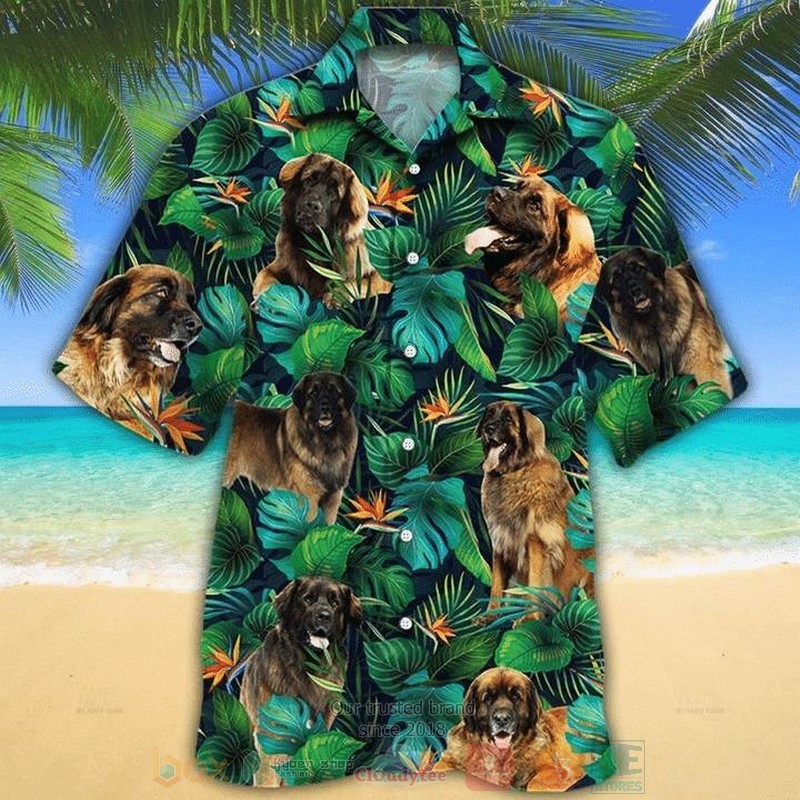 Leonberger Dog Lovers Short Sleeve Hawaiian Shirt