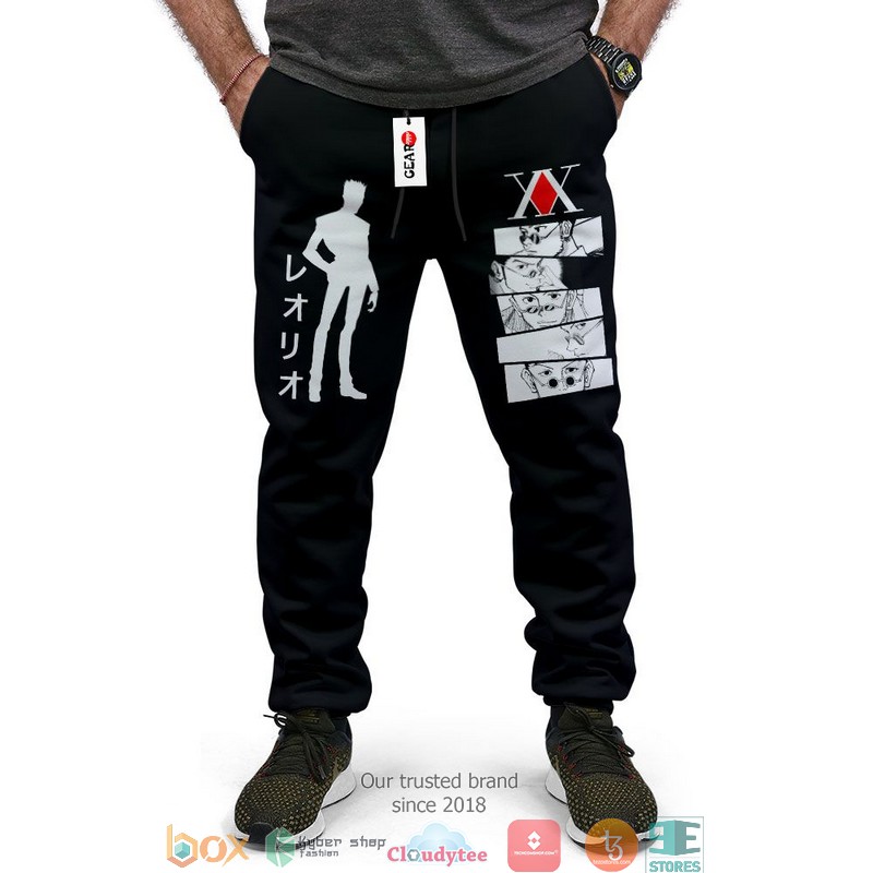 Leorio Fleece HxH Anime Sweatpants 3 Leorio Fleece HxH Anime Sweatpants 1 2