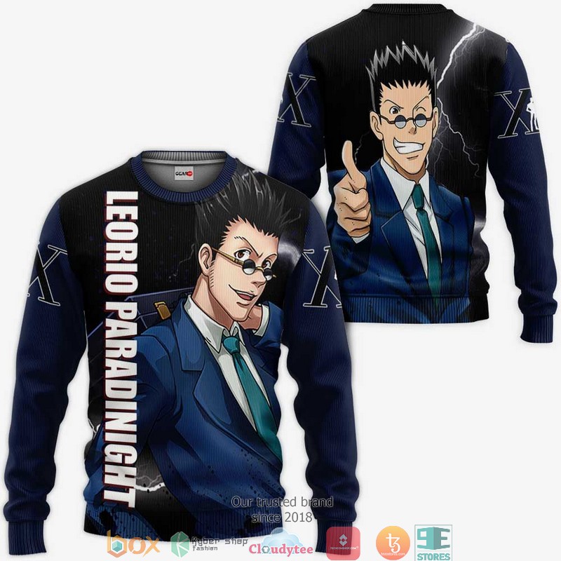 Leorio HxH Anime 3d Hoodie, Bomber jacket 2 Leorio HxH Anime 3d Hoodie Bomber jacket 1