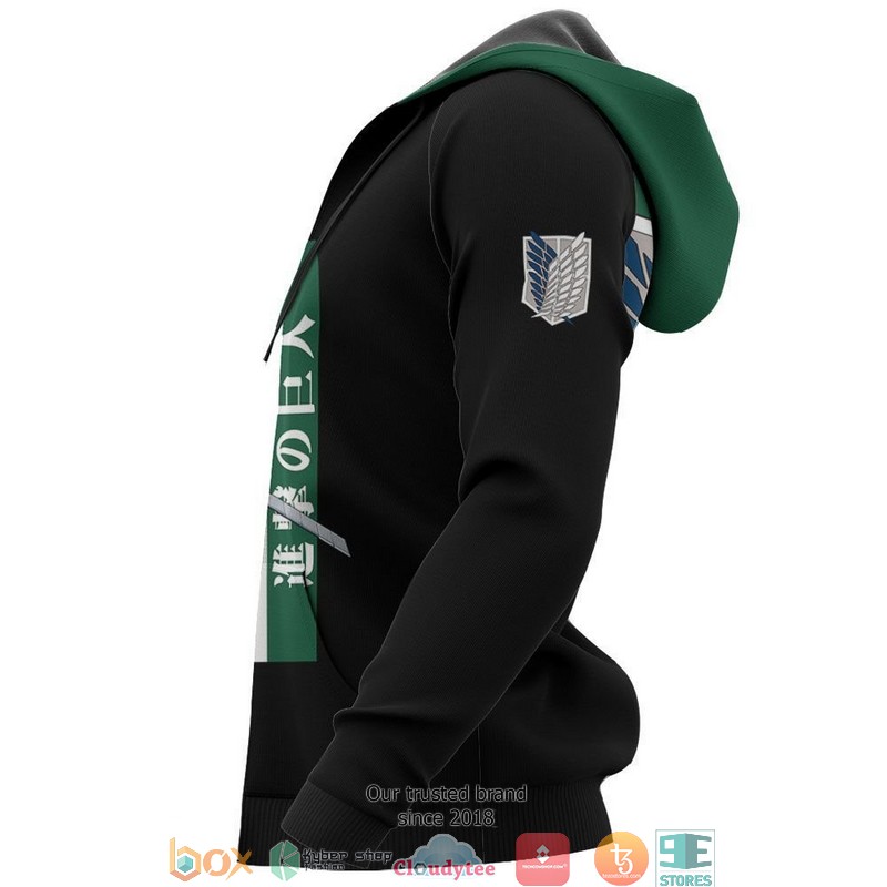 Levi Ackerman Attack On Titan Anime 3d Hoodie Bomber jacket 1 2 3 4 5