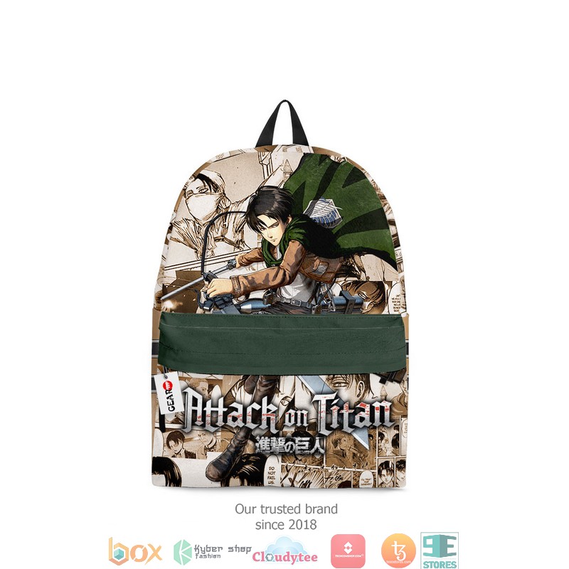 Levi Ackerman Attack on Titan Anime Manga Style Backpack