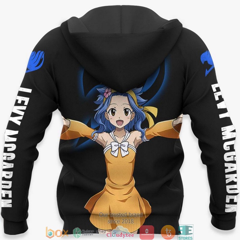 Levy McGarden Fairy Tail Anime Merch 3d Hoodie Bomber jacket 1 2 3 4