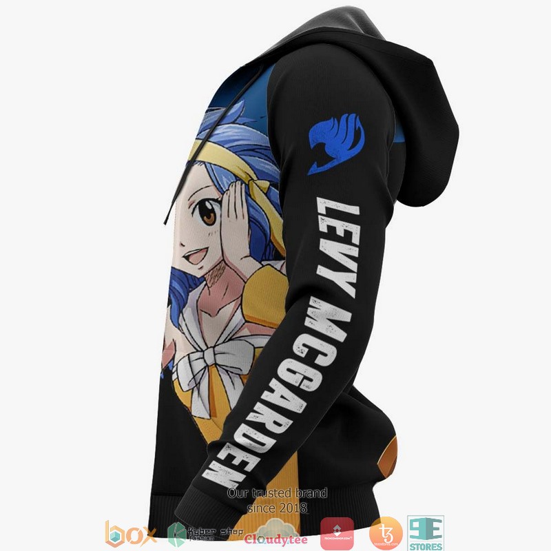 Levy McGarden Fairy Tail Anime Merch 3d Hoodie Bomber jacket 1 2 3 4 5