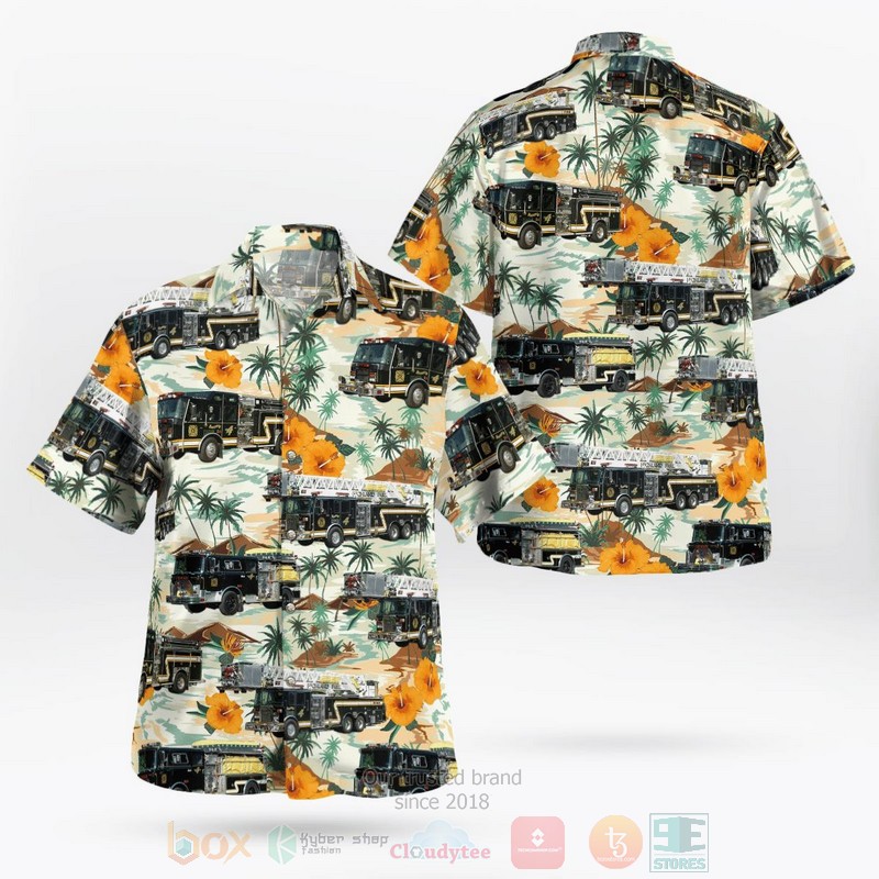 BEST Lewistown, Mifflin County, Pennsylvania, Highlands Park Hose Company 3D Aloha Shirt word2