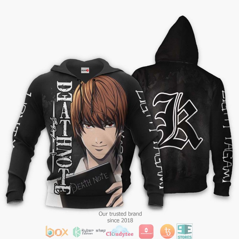 Light Yagami Anime Merch 3d Hoodie, Bomber jacket 3 Light Yagami Anime Merch 3d Hoodie Bomber jacket 1 2