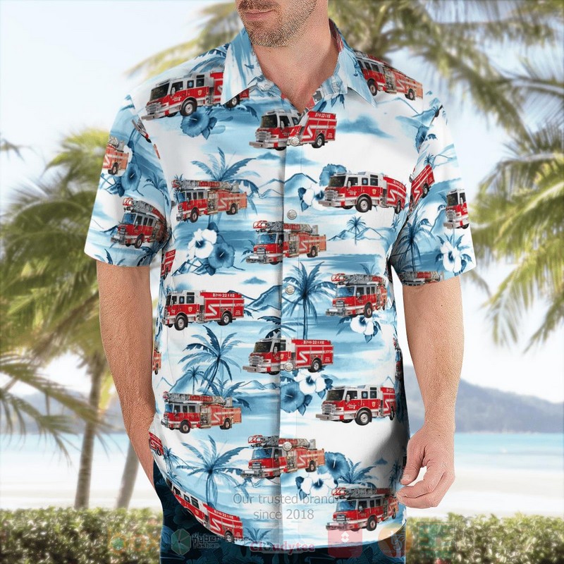 BEST Lighthouse Point, Broward County, Florida, Lighthouse Point Fire Department 3D Aloha Shirt word2