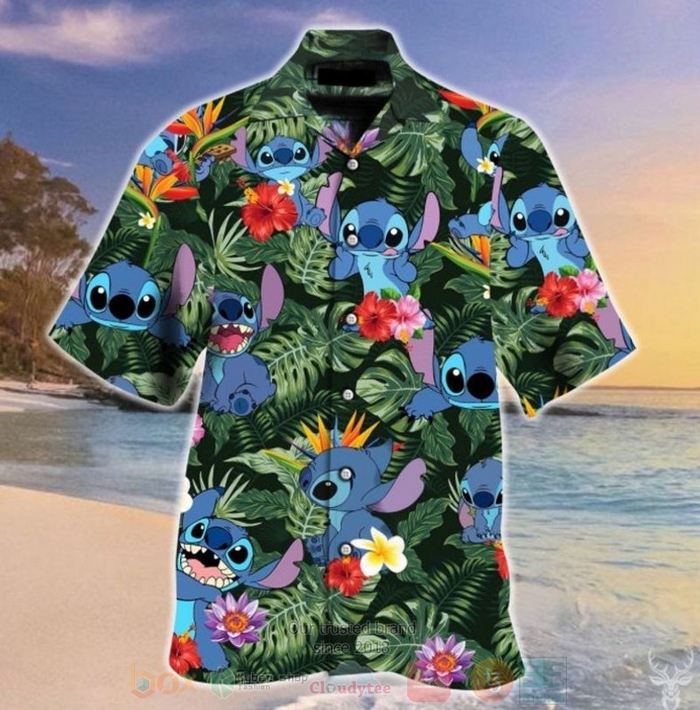 BEST Lilo and Stitch cute All Over Print Aloha Shirt 1 Lilo and Stitch cute Short Sleeve Hawaiian Shirt