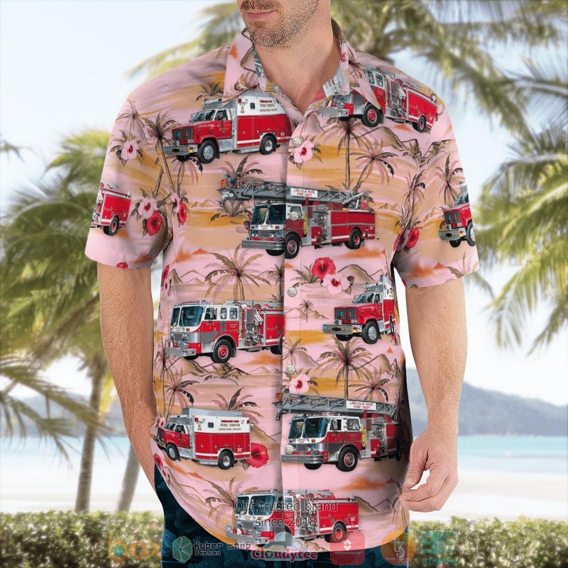 Lincoln Park Morris County New Jersey Lincoln Park Fire Department Hawaiian shirt word3
