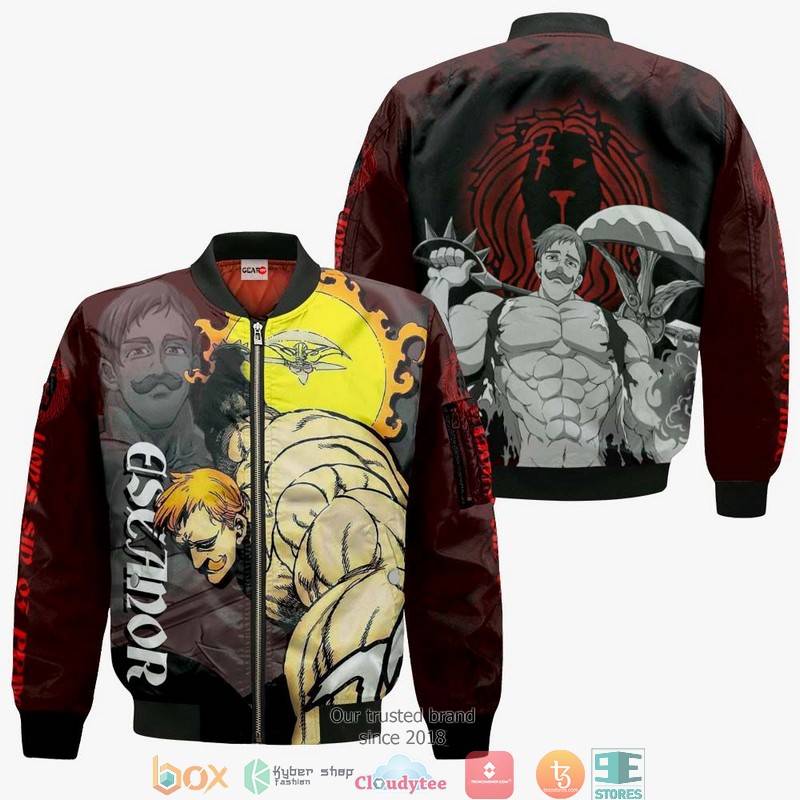 Lions Sin of Pride Escanor Seven Deadly Sins Anime 3d Hoodie Bomber jacket 1 2 3