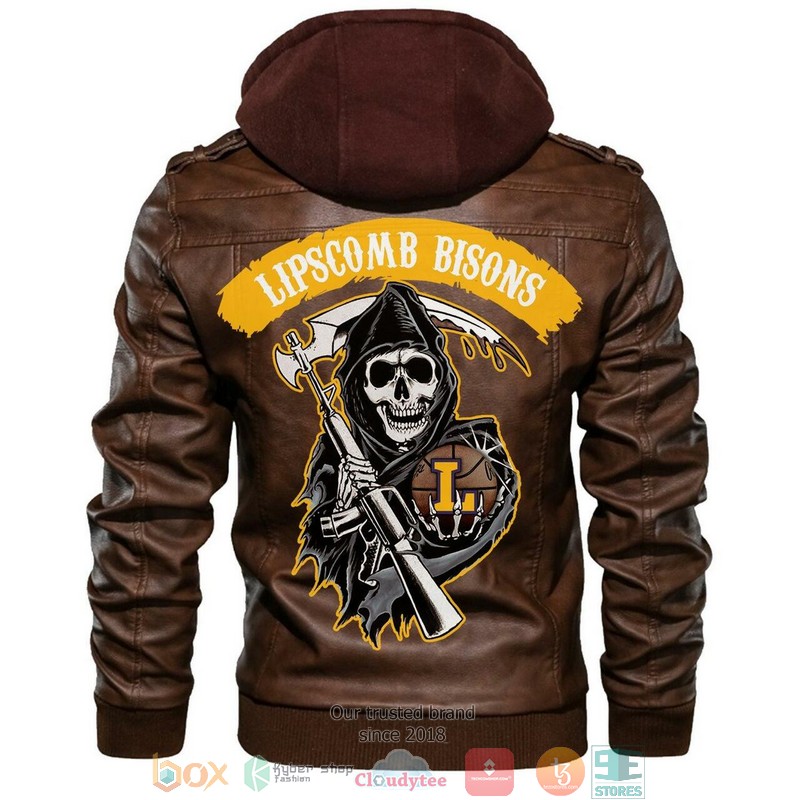Lipscomb Bisons NCAA Basketball Sons Of Anarchy Brown Leather Jacket