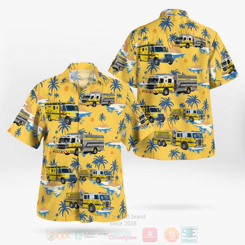 BEST Lisbon, Howard County, Maryland, Lisbon Volunteer Fire Company Station 4 3D Aloha Shirt word2