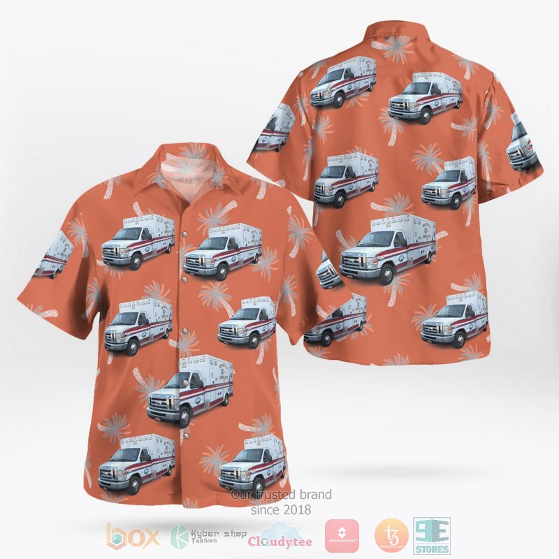 Lititz Lancaster County Pennsylvania Rothsville Ambulance Hawaiian Shirt